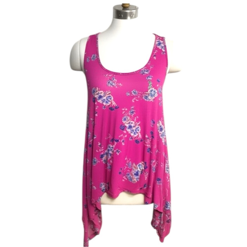 Floral Pink Tank Top